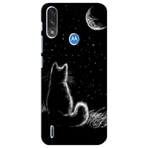 Чохол з принтом для Motorola E7 Power (AlphaPrint) Модні коти