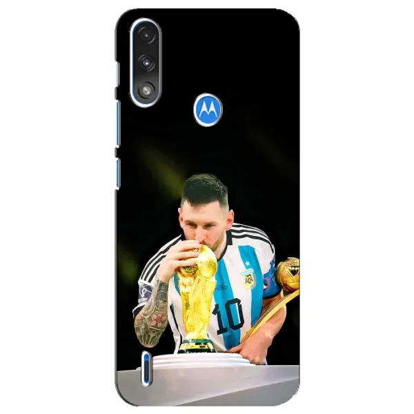 Чехол с принтом «Кубок Месси» для Motorola E7 Power