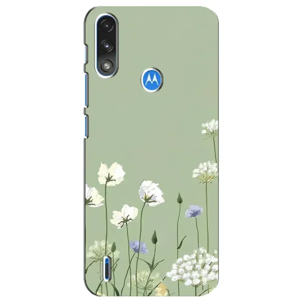 Чохол з принтом «Квіти на зеленому» для Motorola E7 Power Чохол з принтом «Квіти на зеленому» для Motorola E7 Power