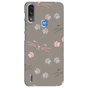 Чохол з принтом «Лапи і вуса» для Motorola E7 Power