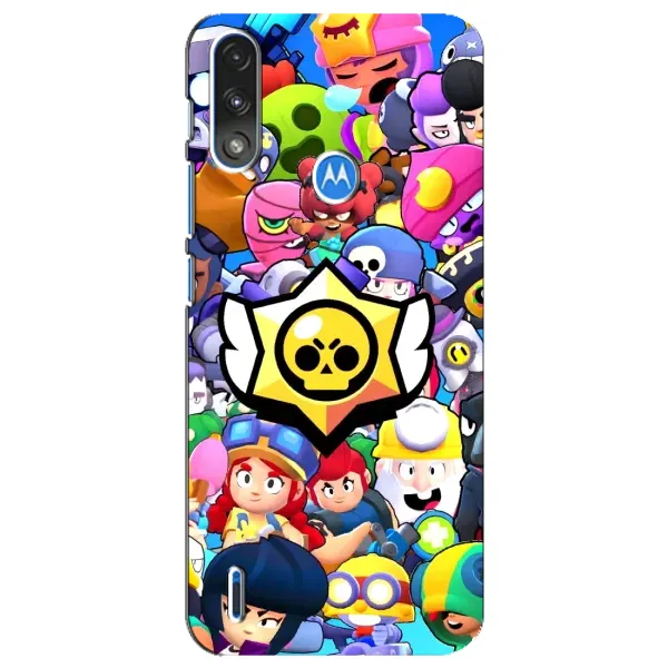 Чехол с принтом «Лого Brawl Stars» для Motorola E7 Power