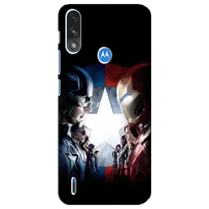 Чехлы с героями Марвел Motorola E7 Power (VPrint) (Марвел стайл)