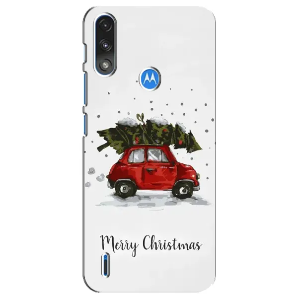Чехол с принтом «Машина с елкой» для Motorola E7 Power