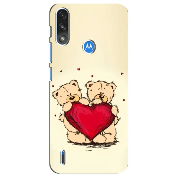 Чехол с принтом «Медвежонки» для Motorola E7 Power