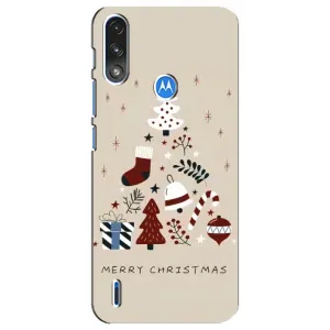 Різдвяні, Святкові Чохли для Моторола Е7 Павер (Merry Christmas)