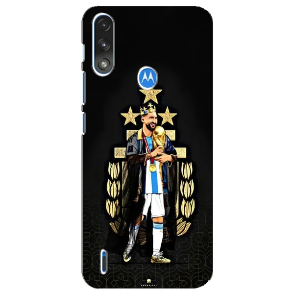 Чехол с принтом «Месси Король» для Motorola E7 Power