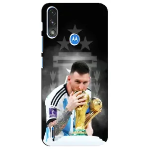 Чехлы для Motorola E7 Power (Leo чемпион) (AlphaPrint) (Месси Чемпион)
