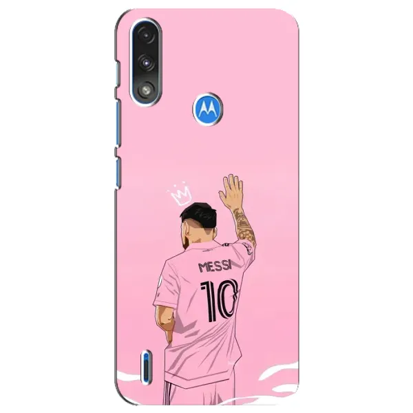 Чохол з принтом «Мессі Маямі» для Motorola E7 Power
