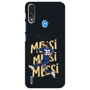 Чехлы для Motorola E7 Power (Leo чемпион) (AlphaPrint) (Messi ПСЖ)