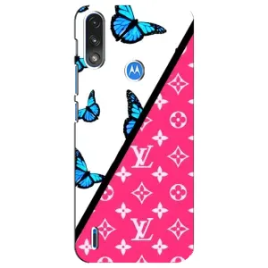Бренднові Чохли для Motorola E7 Power - (PREMIUMPrint) (Мода LV)