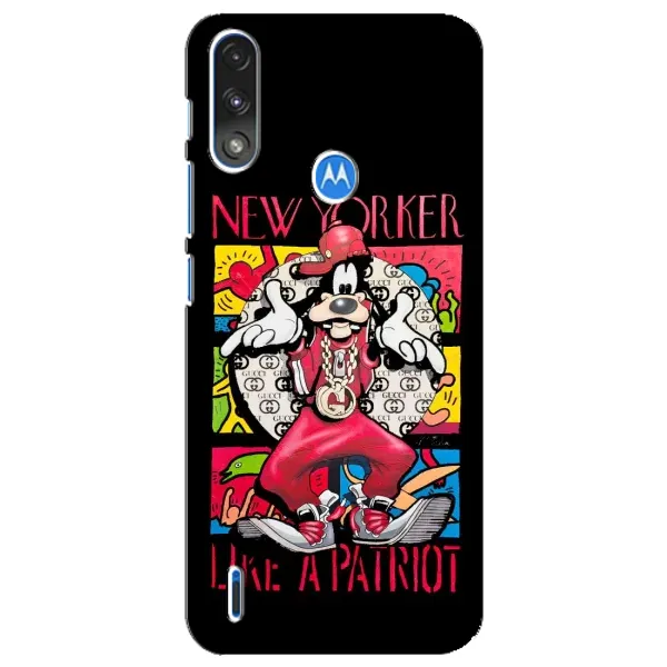Чехол с принтом «Мультяшный Волк» для Motorola E7 Power