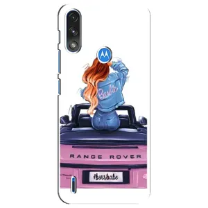 Чохол з друком для Motorola E7 Power - (Мода) (AlphaPrint) (На машині)