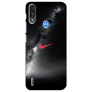 Чехол для Motorola E7 Power - с принтом Найк (AlphaPrint) (Найк красный)