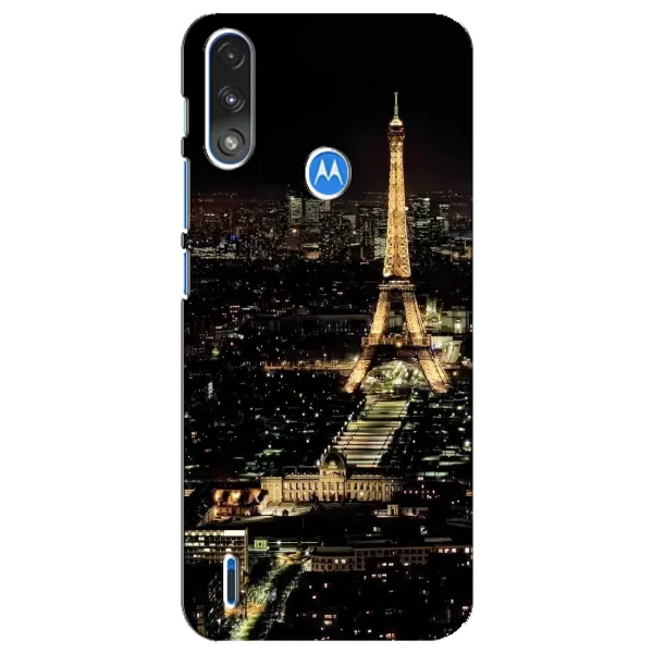 Чохол з принтом «Нічний Париж» для Motorola E7 Power