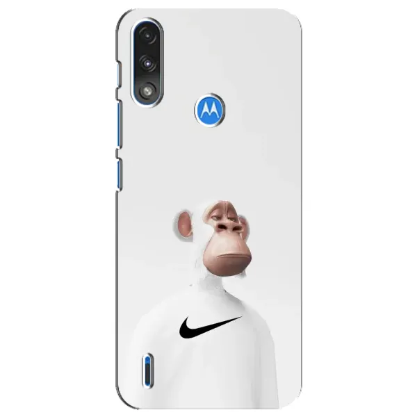 Чехол с принтом «обезьяна NFT Nike» для Motorola E7 Power