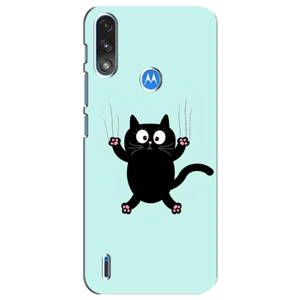 Чохол з принтом «Падаючий кіт» для Motorola E7 Power