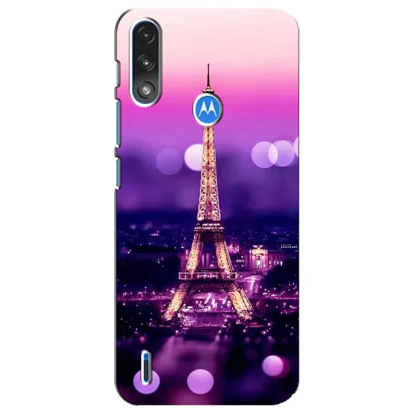 Чохол з принтом «Париж Башня» для Motorola E7 Power