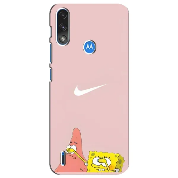 Чехол с принтом «Патрик и Губка» для Motorola E7 Power