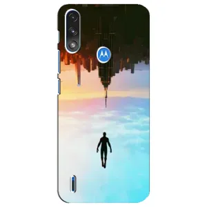 Чохол з людиною павуком для Motorola E7 Power - (AlphaPrint) (Людина павук)