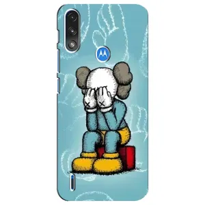 Чохли для Motorola E7 Power - Bearbrick Louis Vuitton (PREMIUMPrint) (Плач Bearbrick)