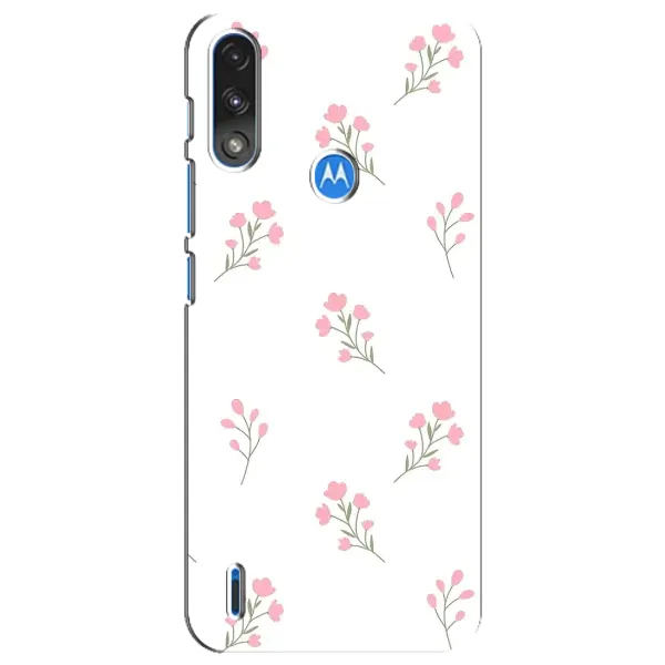 Чохол з принтом «Рожеві квіти» для Motorola E7 Power Чохол з принтом «Рожеві квіти» для Motorola E7 Power
