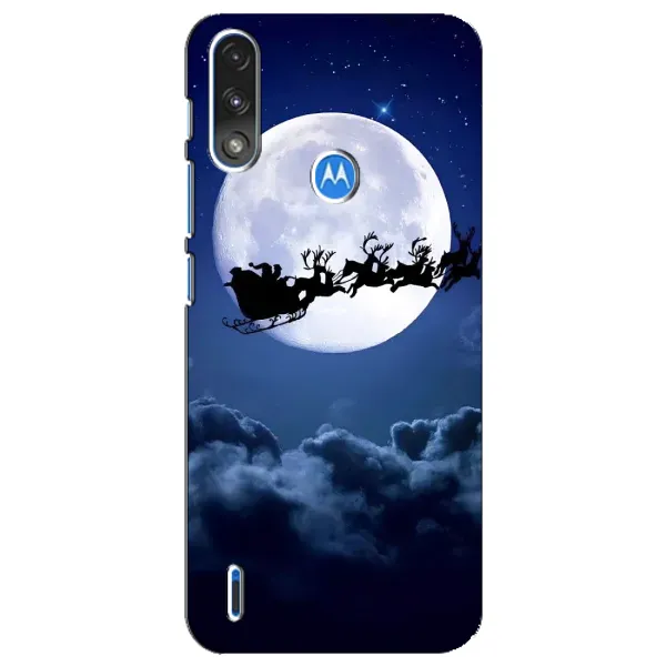 Чехол с принтом «Санта - луна» для Motorola E7 Power