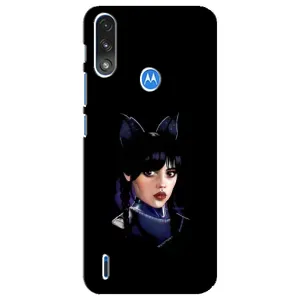 Чохли Венсдей на Motorola E7 Power Уенсдей (AlphaPrint) (серйозна Венздей)