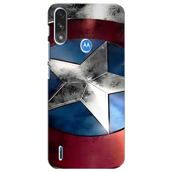 Чехол с принтом «Щит Капитана Америки» для Motorola E7 Power Чехол с принтом «Щит Капитана Америки» для Motorola E7 Power