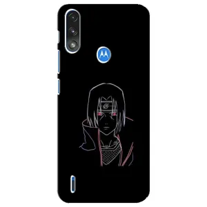 Чехлы на тему: Итачи Учиха для Motorola E7 Power (AlphaPrint) (силуэт Итачи)