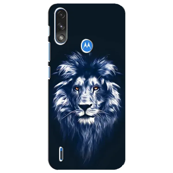 Чехол с принтом «Синий Лев» для Motorola E7 Power Чехол с принтом «Синий Лев» для Motorola E7 Power