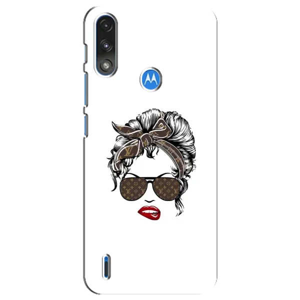 Чехол с принтом «стильная с луи витон» для Motorola E7 Power