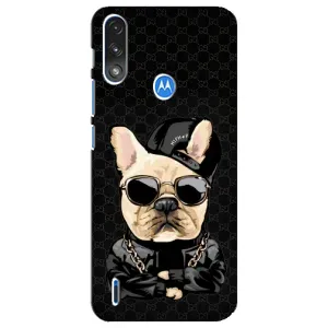 Чохли з крутими принтами для Motorola E7 Power - (PREMIUMPrint) (Стильна собака)