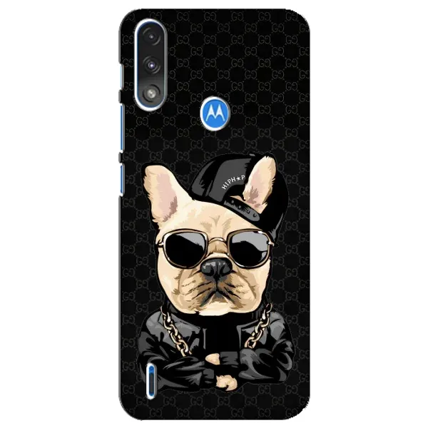 Чехол с принтом «Стильная собака» для Motorola E7 Power