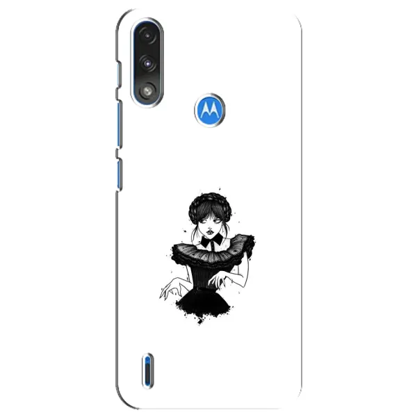 Чохол з принтом «танець Венздей» для Motorola E7 Power
