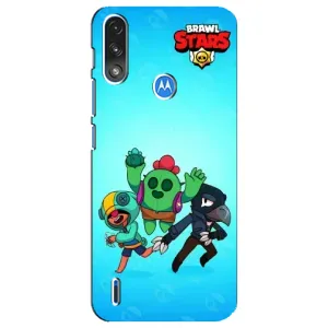 Чехлы Brawl Stars для Motorola E7 Power (AlphaPrint) (Тріо героїв)