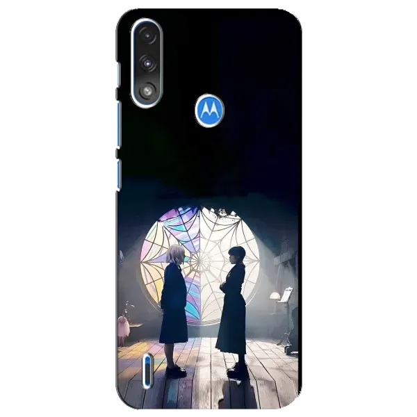 Чохол з принтом «Венздей та Інід» для Motorola E7 Power