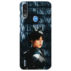 Чохли Венсдей на Motorola E7 Power Уенсдей (AlphaPrint) (Венздей кішка)