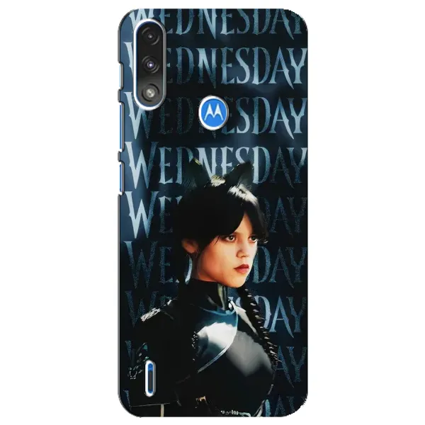 Чохол з принтом «Венздей кішка» для Motorola E7 Power