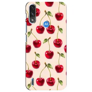 Чехлы с Фруктами для Motorola E7 Power (VPrint) (Вишня)