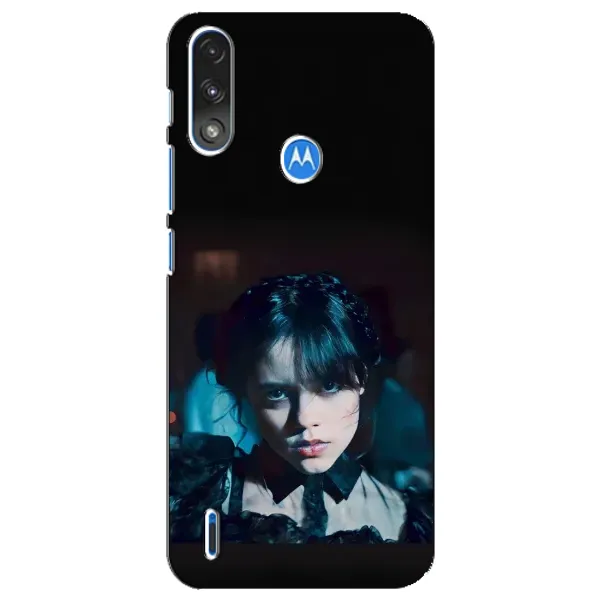 Чохол з принтом «погляд Венздей» для Motorola E7 Power