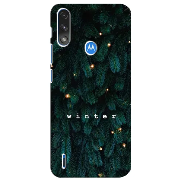 Чехол с принтом «Winter» для Motorola E7 Power