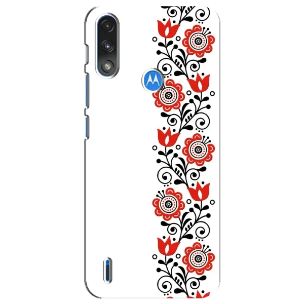 Чохол з принтом «Яскрава вишиванка» для Motorola E7 Power