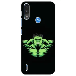 Чехлы с героями Марвел Motorola E7 Power (VPrint) (Зелёный Халк)