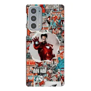 Чохли з героями Марвел Motorola Edge 20 (VPrint) (Айронмен)