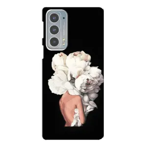 Чехлы (ART) Цветы на Motorola Edge 20 (VPrint) (Білі квіти)