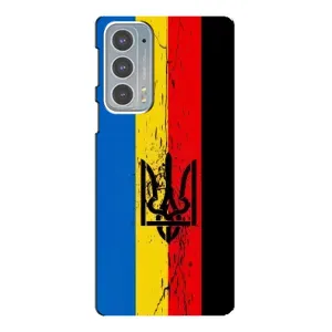Украинские Чехлы для Motorola Edge 20 с картинкой УПА (AlphaPrint) (Прапор УПА)