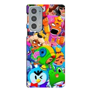 Чехол для Motorola Edge 20 Бравл Старс (VPrint) (Герої Бравл Старс)