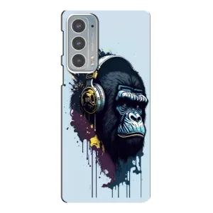 Чохол з Мавпами Motorola Edge 20 - (AlphaPrint) (Горила в навушниках)