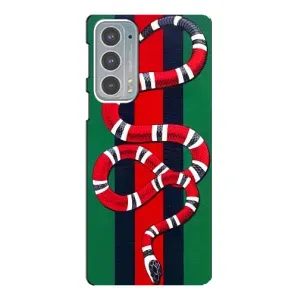 Чохли  GUCCI для Моторола Едге 20 (AlphaPrint) (Gucci змія)