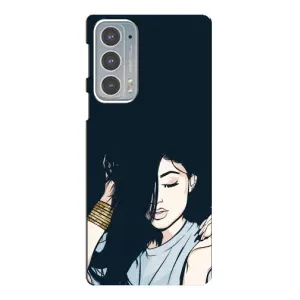 Чохол з друком для Motorola Edge 20 - (Мода) (AlphaPrint) (Гарна дівчина)